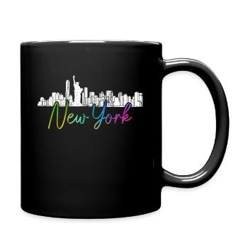 New York City NY NYC Skyline cadeau - Mug uni - noir - Droite