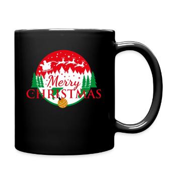 Merry Christmas - Full Colour Mug - black - Right