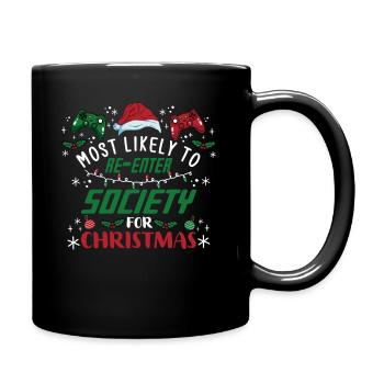Gamer Gaming Weihnachten Spruch Lustig Humor Xmas - Tasse einfarbig - Schwarz - Rechts
