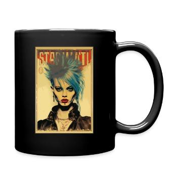 Affiche vintage : des années 80 Punk Rock Girls Magazine - Mug uni - noir - Droite