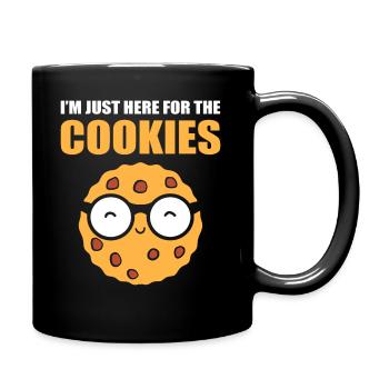 I'm Just Here For The Cookies Cookie Baker - Tasse einfarbig - Schwarz - Rechts