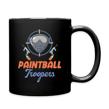 Paintball Troopers Shooter Woodsball - Mug uni - noir - Droite