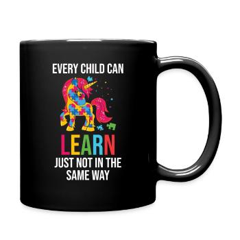 Tous les enfants peuvent apprendre, mais pas de la même manière - Mug uni - noir - Droite