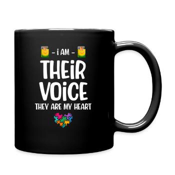 Ich Bin Ihre Stimme, Sie Sind Mein Herz, - Tasse einfarbig - Schwarz - Rechts