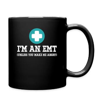 Je suis ambulancier paramédical (à moins que vous ne soyez - Mug uni - noir - Droite