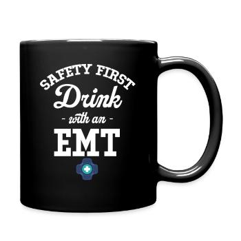 Safety comes first with an outpatient - Full Colour Mug - black - Right