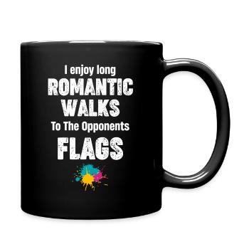 Ich Genieße Lange Romantische Spaziergänge Zum - Tasse einfarbig - Schwarz - Rechts