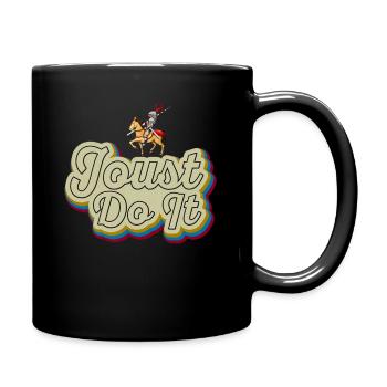 Ritter Mittelalterliche Renaissance-Ritterrüstung - Tasse einfarbig - Schwarz - Rechts