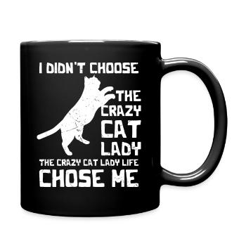 Je n’ai pas choisi le chat fou - Mug uni - noir - Droite
