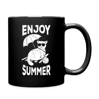 Enjoy the summer - Full Colour Mug - black - Right
