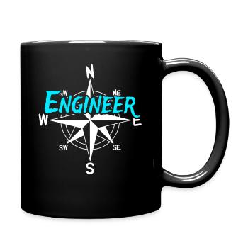 Maschinist Boots Crew Skipper Segler Kapitän - Tasse einfarbig - Schwarz - Rechts