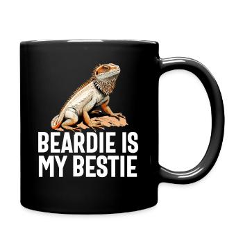 Dragon Barbu Hommes Femmes Filles Enfants Pogona Lézard - Mug uni - noir - Droite