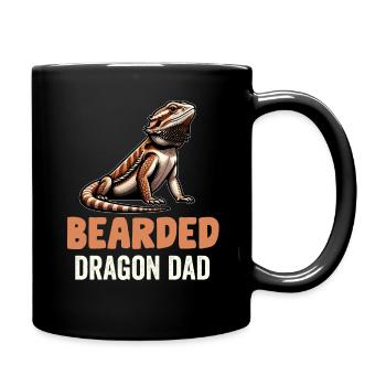 Dragon Barbu Hommes Femmes Filles Enfants Pogona Lézard - Mug uni - noir - Droite
