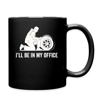 Pneu Guy Mécanicien Pneu Plat Changeur De Réparation Voiture - Mug uni - noir - Droite