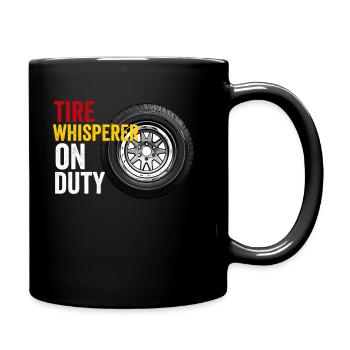 Pneu Guy Mécanicien Pneu Plat Changeur De Réparation Voiture - Mug uni - noir - Droite