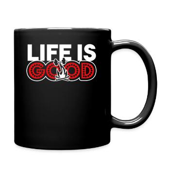 Camping Camping Life Is Good - Full Colour Mug - black - Right