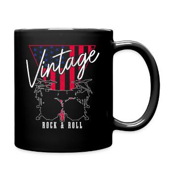Drummer Drummer Gift Vintage - Full Colour Mug - black - Right