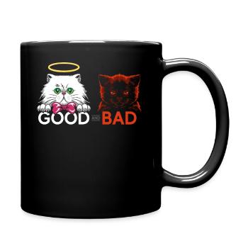 Bon chat et mauvais chat T-shirt - Mug uni - noir - Droite