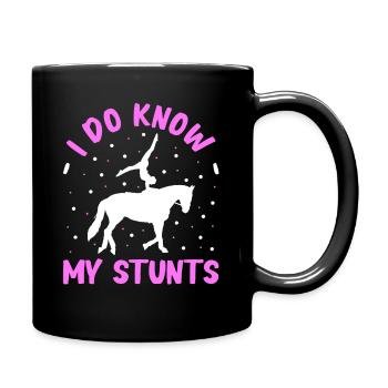 Voltigieren Reiten Dressurreiten - Tasse einfarbig - Schwarz - Rechts