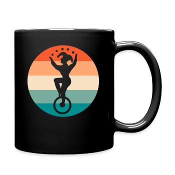 Jester jonglieren Bälle Jongleur - Tasse einfarbig - Schwarz - Rechts