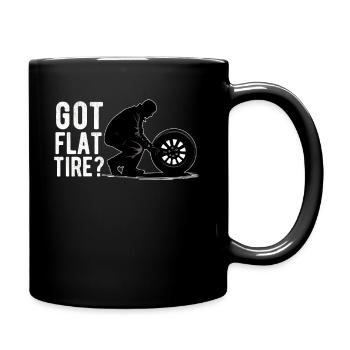 Pneu Guy Mécanicien Pneu Plat Changeur De Réparation Voiture - Mug uni - noir - Droite