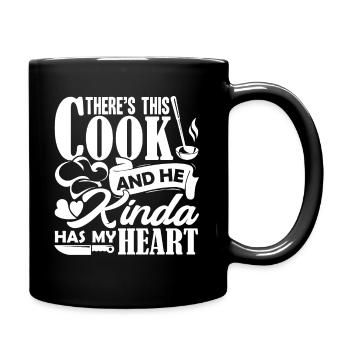 Cook This Cook Kinda Has My Heart - Full Colour Mug - black - Right