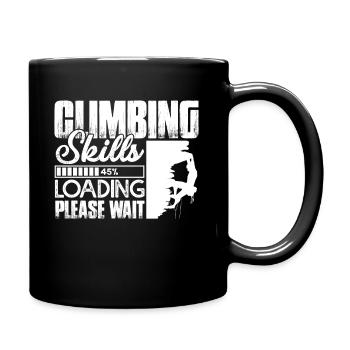Climbing Climbing Skills Loading - Full Colour Mug - black - Right