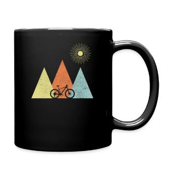 Vélo de montagne VTT VTT Cadeau de vélo de montagne - Mug uni - noir - Droite