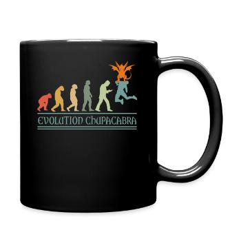 Kryptozoologen Chupacabra-Kreaturen Vintage - Tasse einfarbig - Schwarz - Rechts