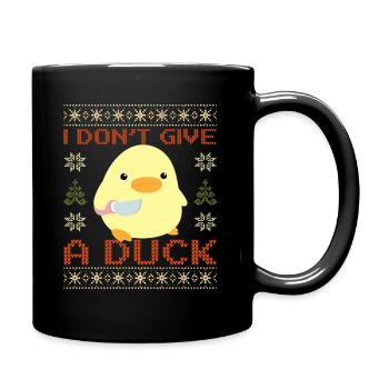 Canard avec couteau Meme Ne donnez pas un Noël de canard - Mug uni - noir - Droite