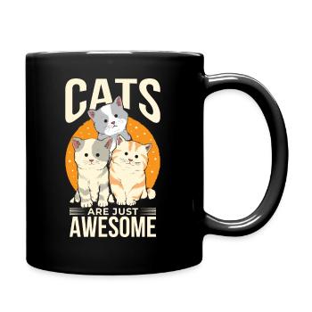 Katzen Sind Einfach Großartig - Tasse einfarbig - Schwarz - Rechts