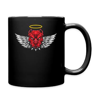 Devil American Pitbull Dog T-Shirt - Mug uni - noir - Droite