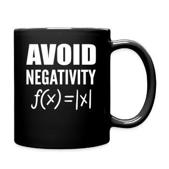 Avoid Negativity Mathematikprofessor - Tasse einfarbig - Schwarz - Rechts
