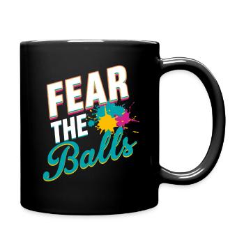 Peur Des Couilles Drôle - Mug uni - noir - Droite