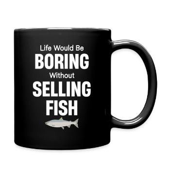 La vie serait ennuyeuse sans la vente de - Mug uni - noir - Droite