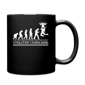 Kryptozoologen Chupacabra-Monster Evolution - Tasse einfarbig - Schwarz - Rechts