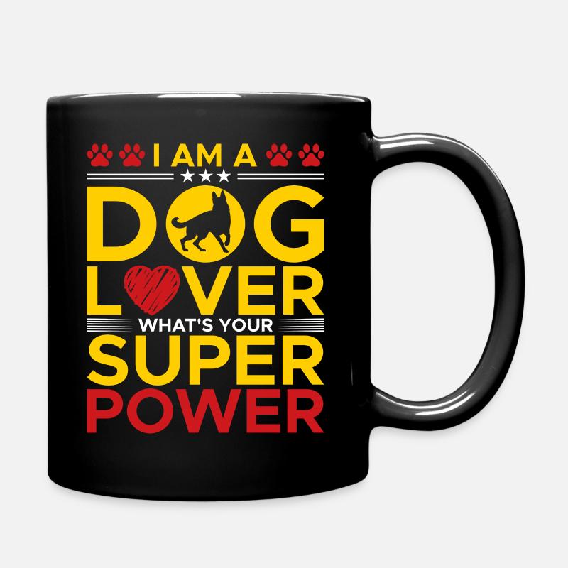 Ich Bin Ein Hundeliebhaber - Tasse einfarbig - Schwarz