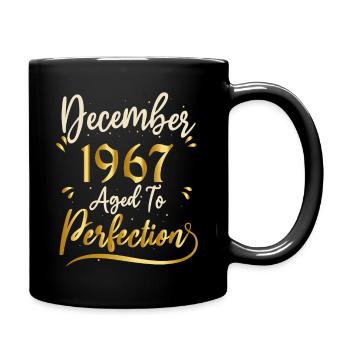Décembre 1967 Décembre anniversaire December 1967 - Mug uni - noir - Droite
