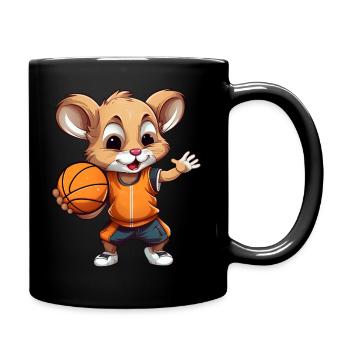 Basketball Mouse - Full Colour Mug - black - Right