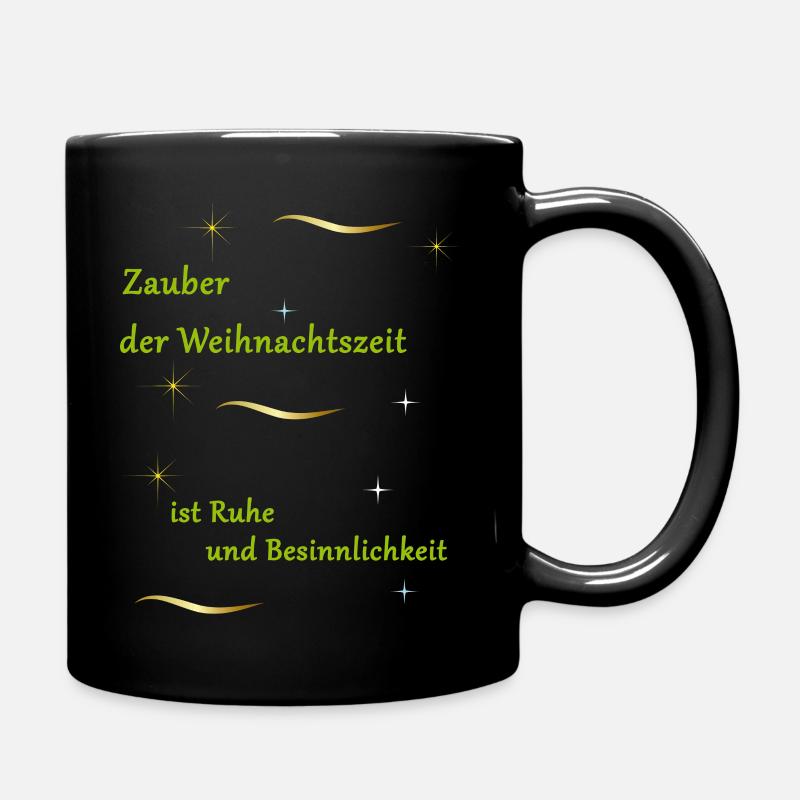 Weihnachten - Tasse einfarbig - Schwarz