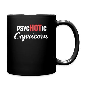 Capricorne psychotique Horoscopes drôles Astrophysique - Mug uni - noir - Droite