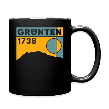 Grünten Überquerung Wandern Wanderung Souvenirs - Tasse einfarbig - Schwarz - Rechts