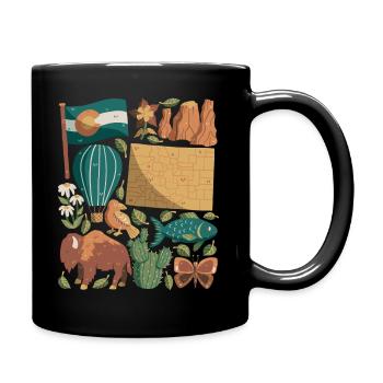 Colorado - Tasse einfarbig - Schwarz - Rechts