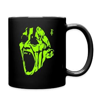 The Screaming Green Monster Man - Full Colour Mug - black - Right