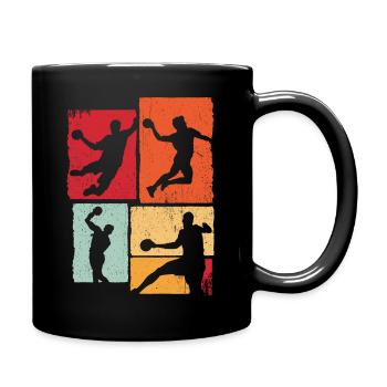 Handball Sport Coach Tournoi Ballon Vintage Handball - Mug uni - noir - Droite