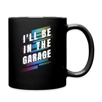 Auto-Schrauber Mechaniker Hobby-Garage Modellbau - Tasse einfarbig - Schwarz - Rechts