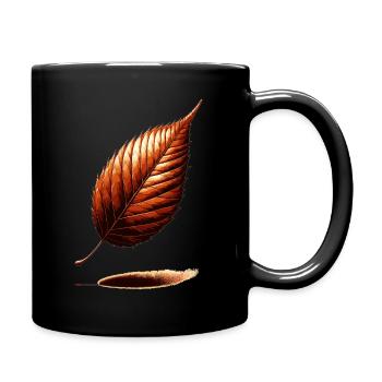 Romance feuille d’automne - Mug uni - noir - Droite