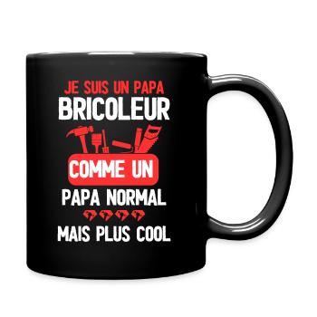 Un papa bricoleur très cool - Mug uni - noir - Droite