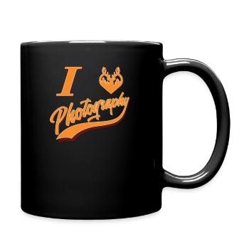 Loves Photography, Wildlife Photographer, Nature Photographer - Full Colour Mug - black - Right