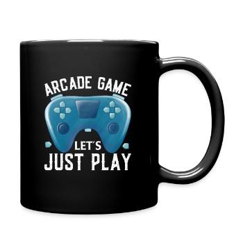 Jeu d’arcade Let’s Just Play - Mug uni - noir - Droite